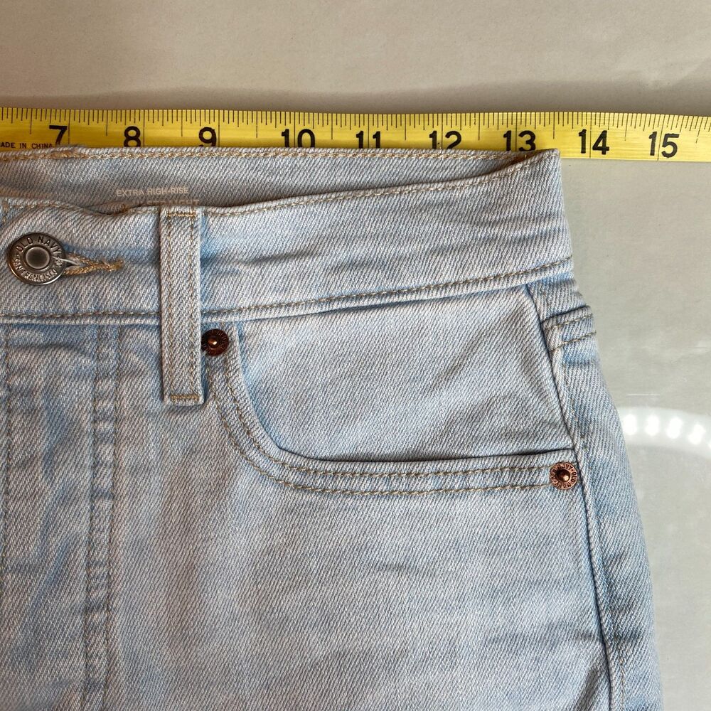 Old Navy Extra High Rise Sky-Hi Straight Secret-Smooth Pockets Womens 0 - Picture 11 of 12